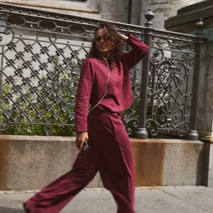 Hlače Moonchild | Box Sweatpants - Sliva